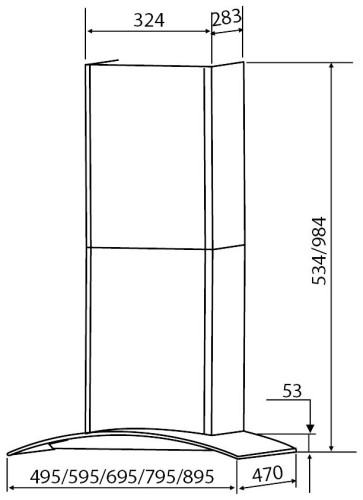 Кухонная вытяжка DACH MODESTA 50