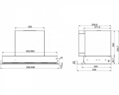 Встраиваемая вытяжка Elikor Sense Glass 60П-1000 белый 305.0733.438