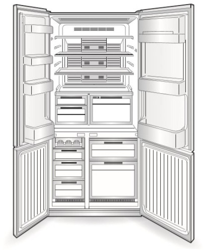 Холодильник Mitsubishi Electric MR-LR78EN-GRB-R