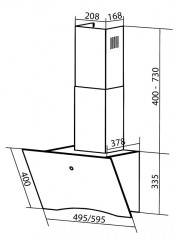 Кухонная вытяжка Dach CAROLINA 60 white