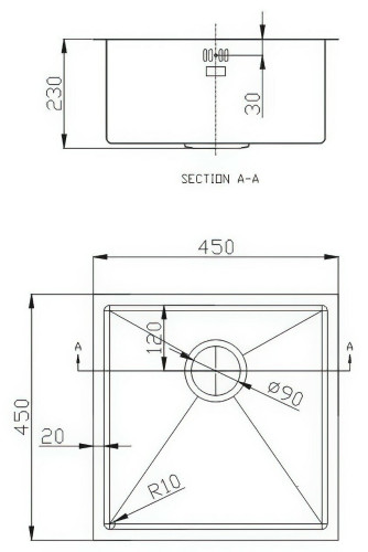 Кухонная мойка Emar EMB-113 Nano Dark