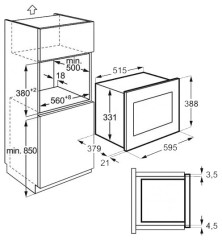 Встраиваемая микроволновая печь Electrolux EMT25203K
