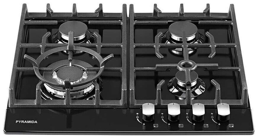 Газовая варочная панель Pyramida PFE 643 Black Luxe