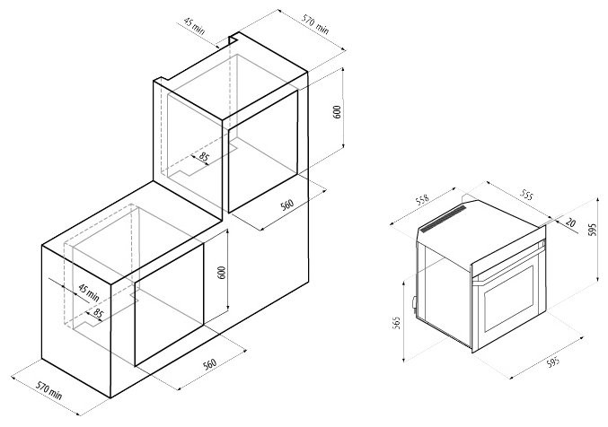 Электрический духовой шкаф Fornelli FEA 60 Belcanto IX