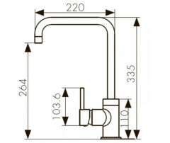Смеситель для кухни Kaiser Merkur 26844-9