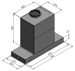 Встраиваемая вытяжка Faber Hava X 78