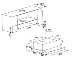 Встраиваемая вытяжка Kuppersberg Slimlux S 90 GW