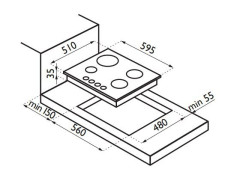 Газовая варочная панель Ardesia HBF 6V4 GTW