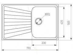Кухонная мойка Zigmund &amp; Shtain Klassisch 790 топленое молоко