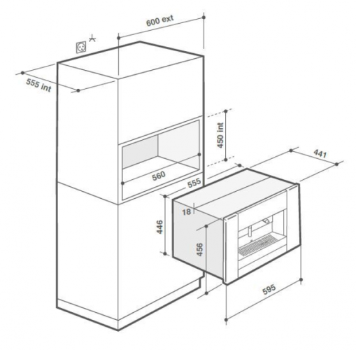 Встраиваемая кофемашина De Dietrich DKD7400XB