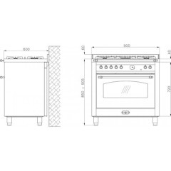 Индукционная плита Lofra RBID 96 MFTE/5i бежевый