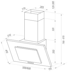 Кухонная вытяжка MAUNFELD TOWER CS 50