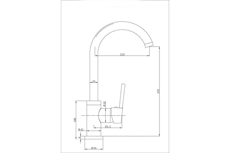 Смеситель для мойки Emar 3004.8 морион