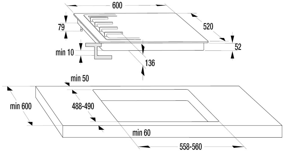 Газовая варочная панель Gorenje GW 641 X