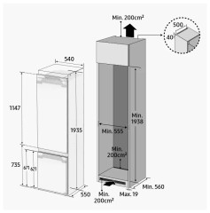 Встраиваемый холодильник Samsung BRB30602FWW EF