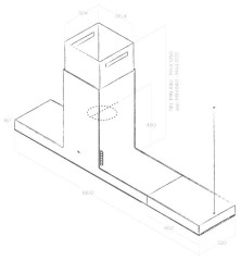 Кухонная вытяжка Elica Haiku Island BL/A/180