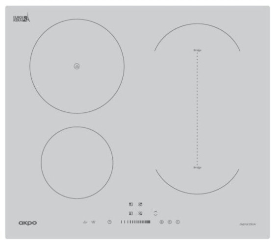 Индукционная варочная панель Akpo PIA 6094117CC WH