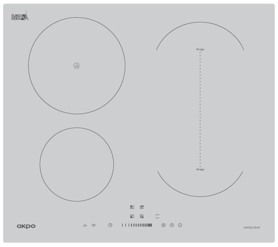 Индукционная варочная панель Akpo PIA 6094117CC WH
