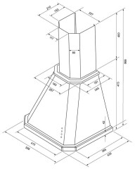 Кухонная вытяжка Krona NEYA PB 600 structural ivory