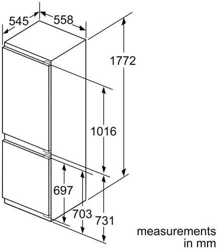 Встраиваемый холодильник Siemens KI86NADF0