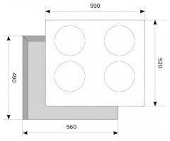 Индукционная варочная панель Akpo PIA 6094014CC WH