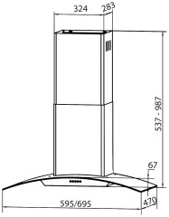 Кухонная вытяжка DACH HILARI 60