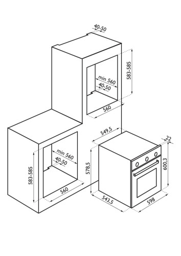 Электрический духовой шкаф Ardesia OBC 606 Black