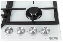 Газовая варочная панель Zorg BP6 FDW WH