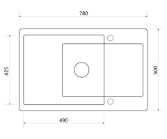 Кухонная мойка Zigmund &amp; Shtain Rechteck 780.490 швейцарский шоколад