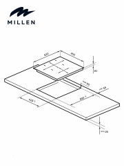 Индукционная варочная панель Millen MIH 452 BL