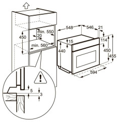 Электрический духовой шкаф Zanussi ZKC-54451