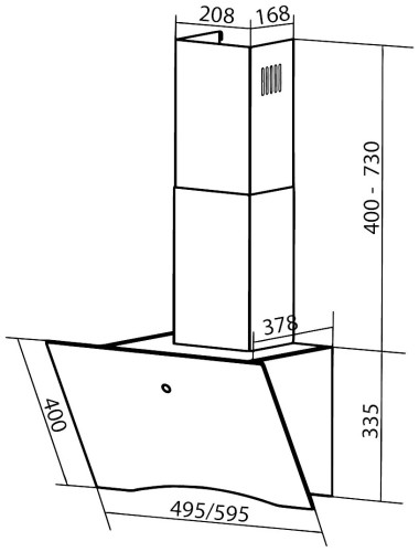 Кухонная вытяжка DACH CAROLINA 60