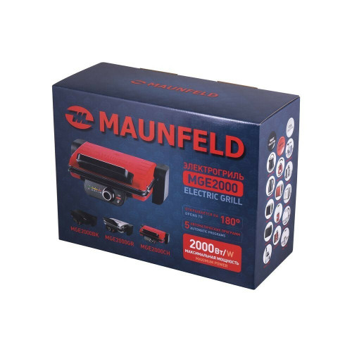 Гриль электрический MAUNFELD MGE2000CH