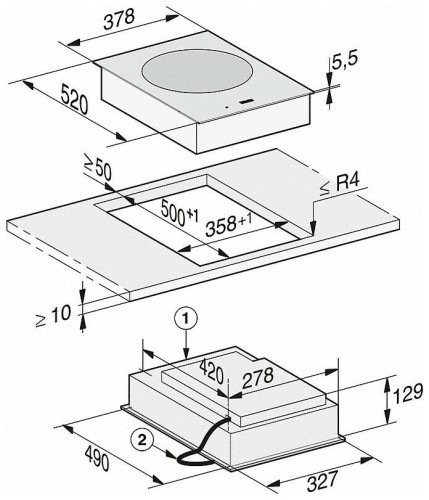 Индукционная варочная панель Miele CS 7611