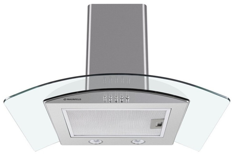 Кухонная вытяжка MAUNFELD Ancona PlusA 50  нержавеющая сталь\прозрачное стекло