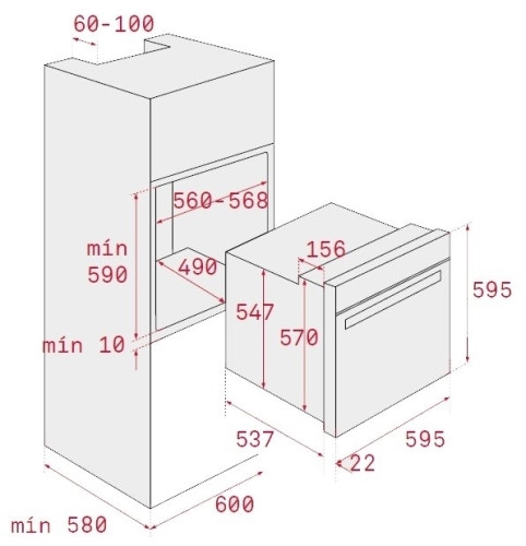 Электрический духовой шкаф Teka HSB 610 BK