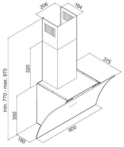 Кухонная вытяжка MAUNFELD BLAST PUSH 60
