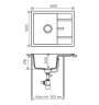 Кухонная мойка Tolero R-107-701 серый
