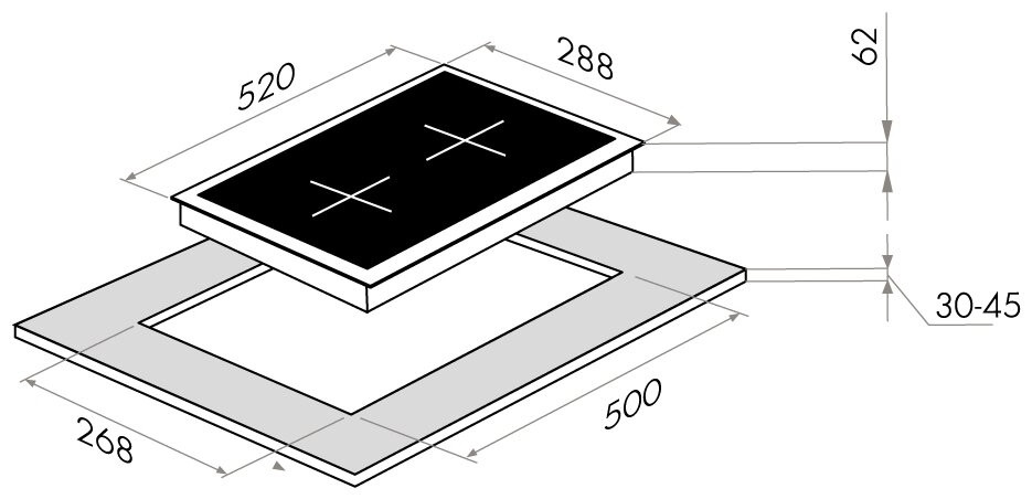 Индукционная варочная панель MAUNFELD EVI.292ST-BK