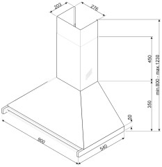 Кухонная вытяжка Smeg KD90NE