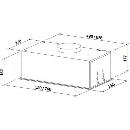 Встраиваемая вытяжка ZorG Astra 750 52 S белый