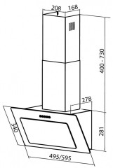Кухонная вытяжка Dach SIMONA 50 white