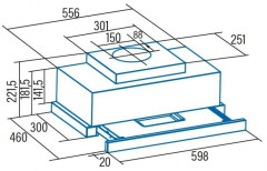 Встраиваемая вытяжка Cata TFH 6630 WH