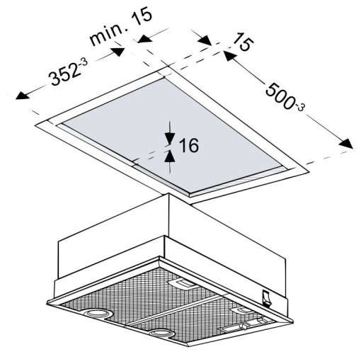Встраиваемая вытяжка Bosch DHL 555 BL