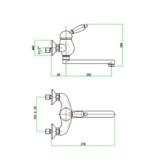 Смеситель для кухни Fiore IMPERIAL 5420 Chrome 83CR5420