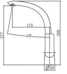 Смеситель для кухни Aquanet Arctic хром/белый AF520-41CW