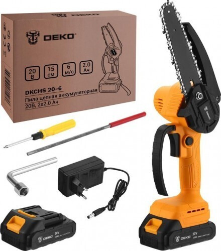 Аккумуляторная цепная пила Deko DKCHS 20-6 063-4309