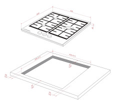Газовая варочная панель Kuppersberg FG 46 B