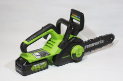 Аккумуляторная цепная пила GreenWorks G24CS25K4 2007707UB