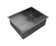 Кухонная мойка Paulmark NEXT-SKEW 54 PM885444-GM вороненая сталь